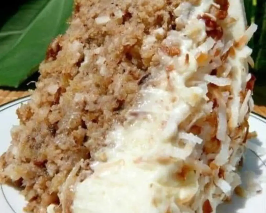 Hawaiian Wedding Cake with Whipped Cream Cheese