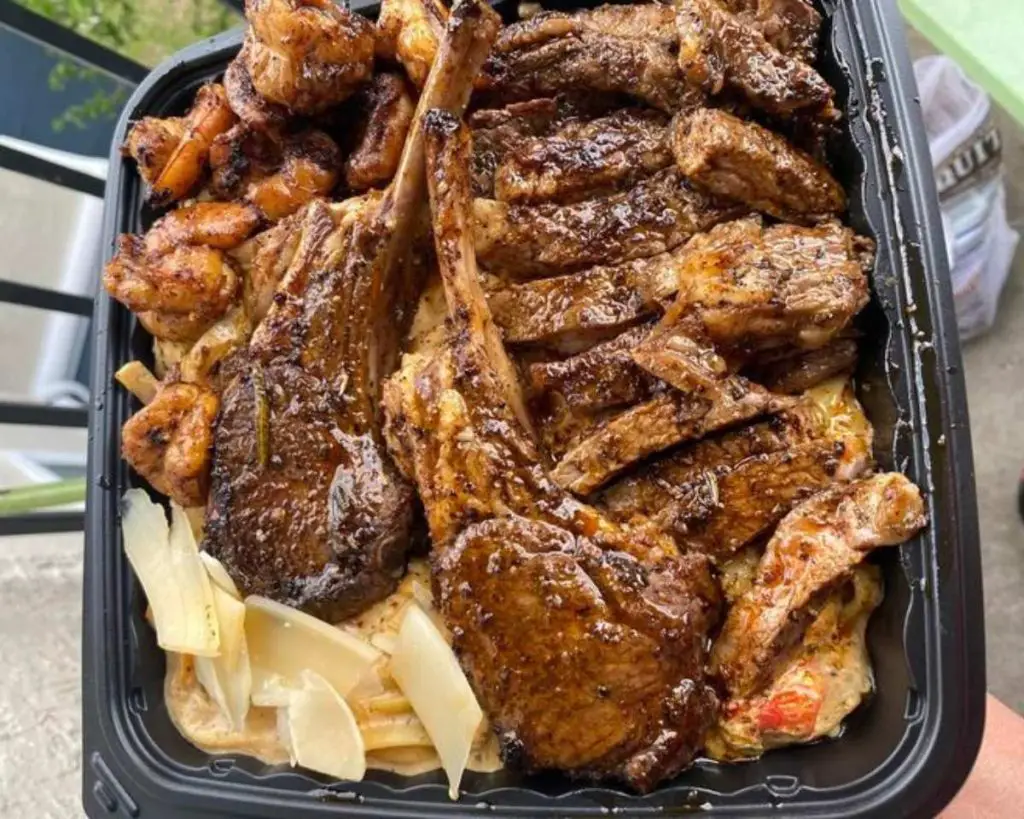 Grilled Lamb and Shrimp Feast