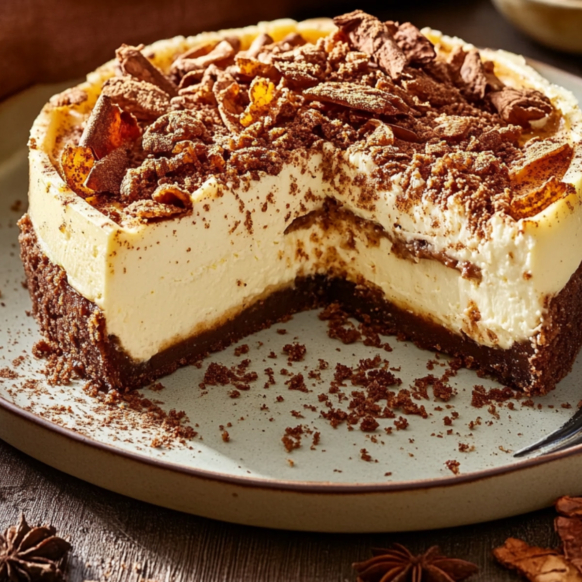 Autumn Spice Cheesecake Delight