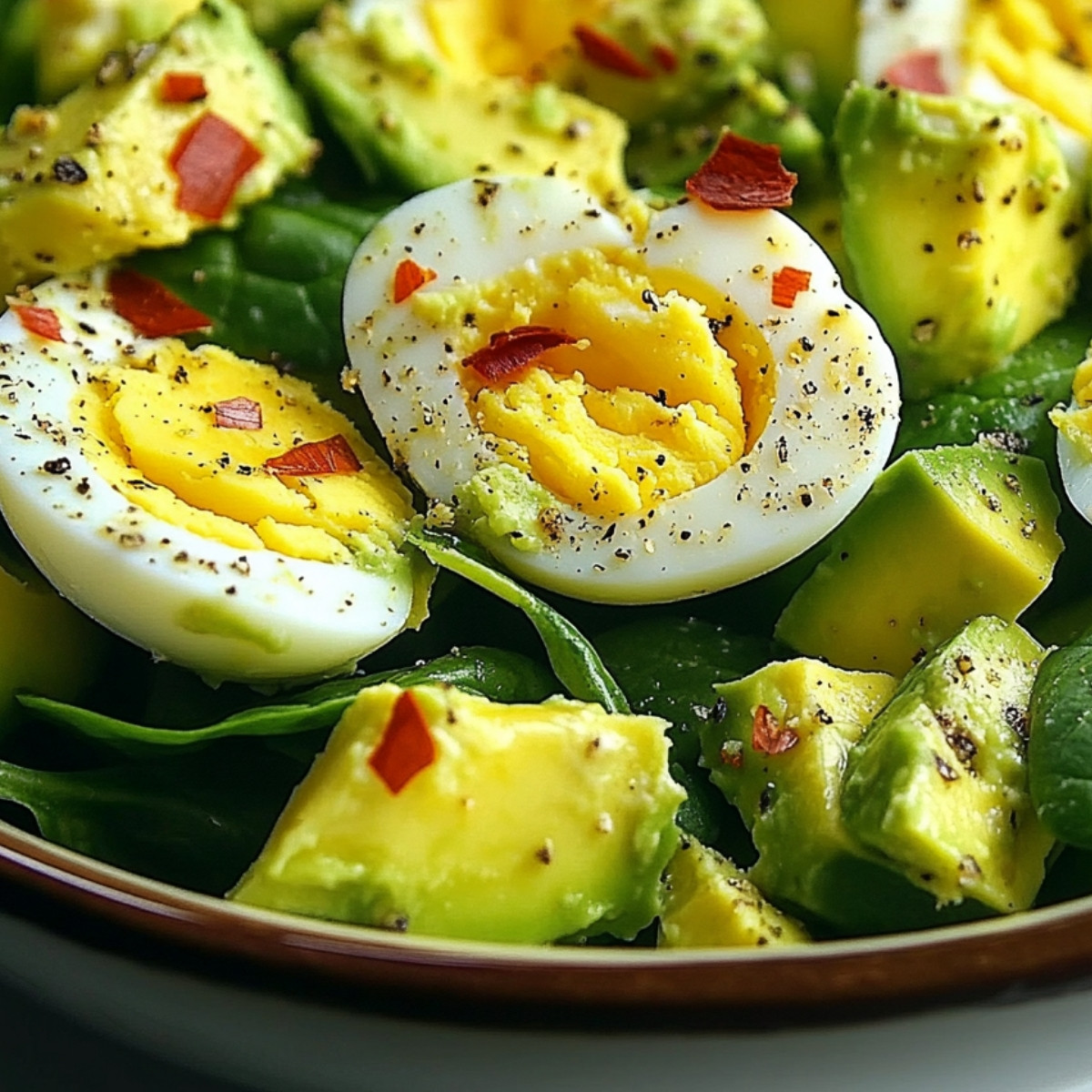 Avocado Spinach Egg Salad