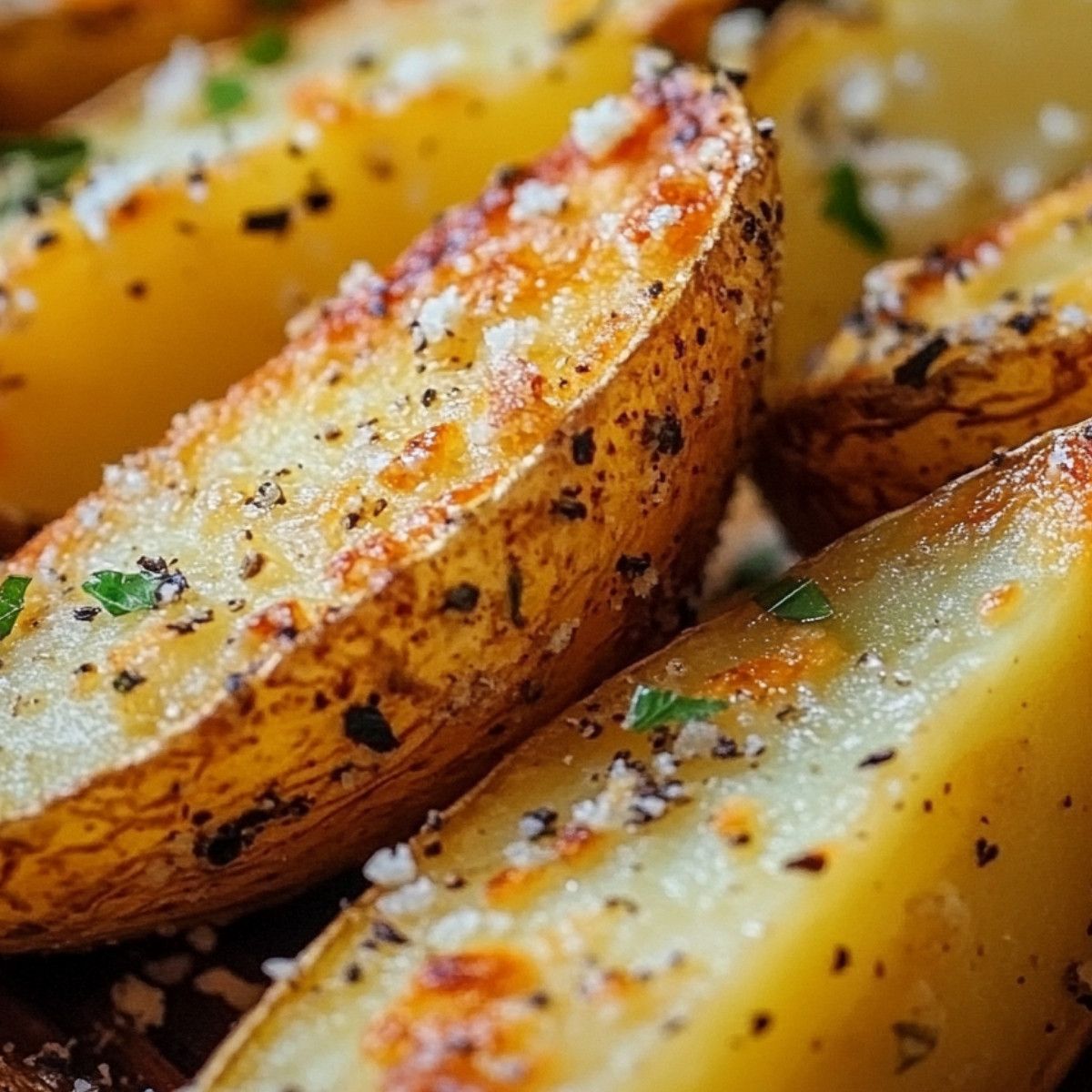 Baked Garlic Parmesan Potato Wedges