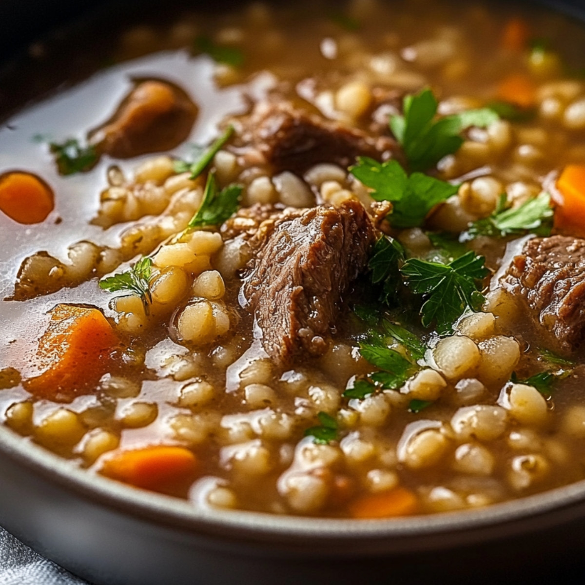 Best Ever Beef Barley Soup