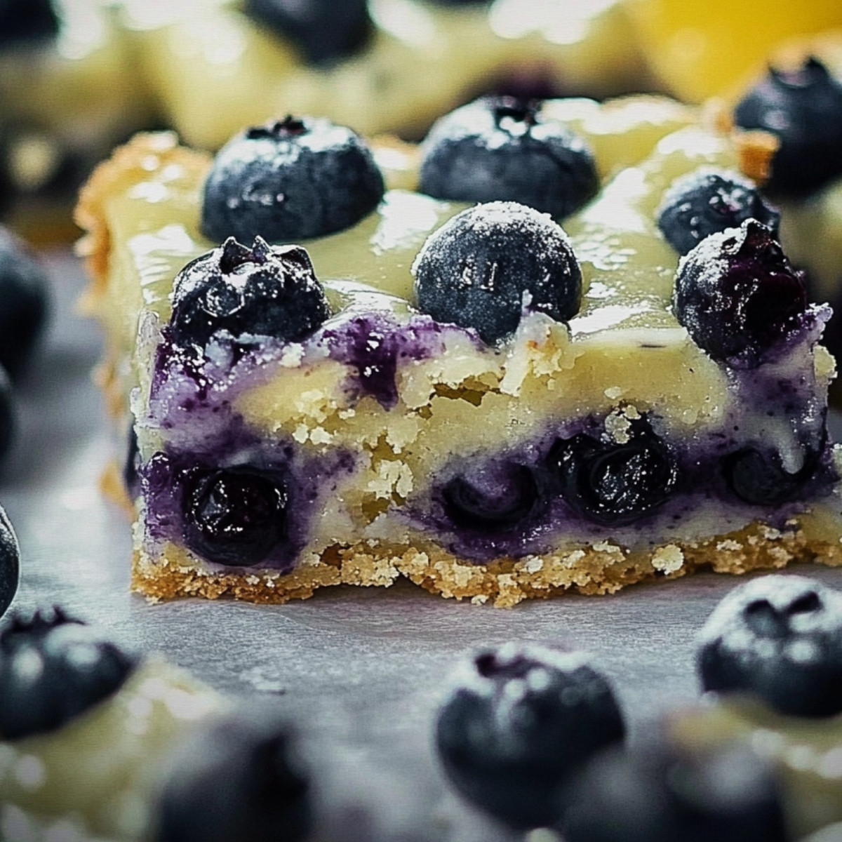 Blueberry Lemon Cookie Bars