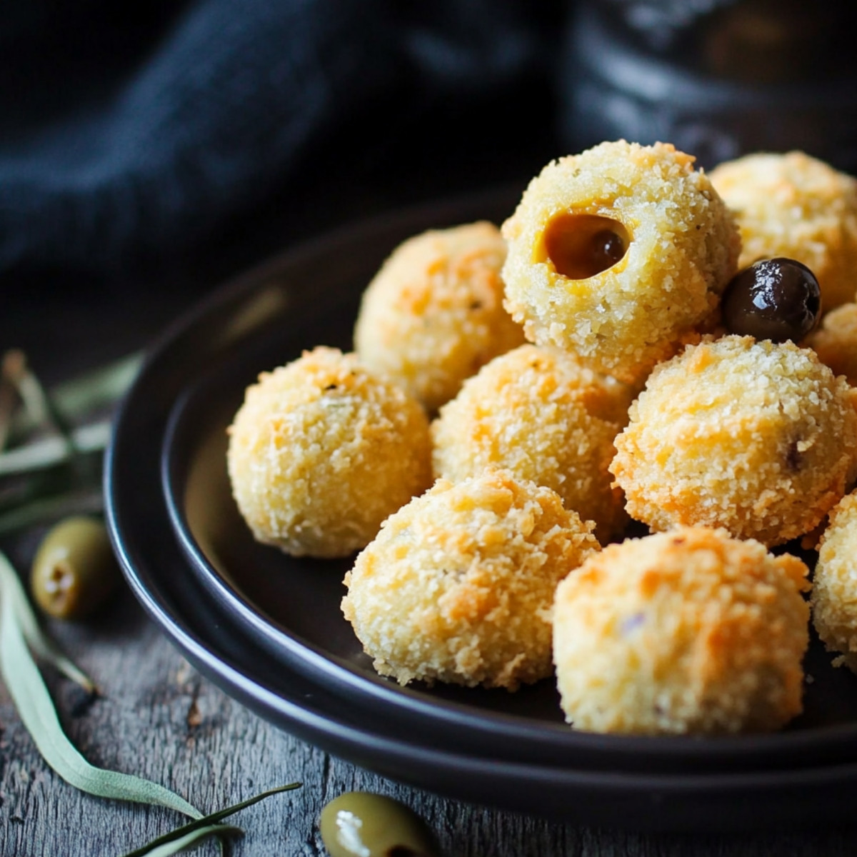 Cheesy Olive Balls