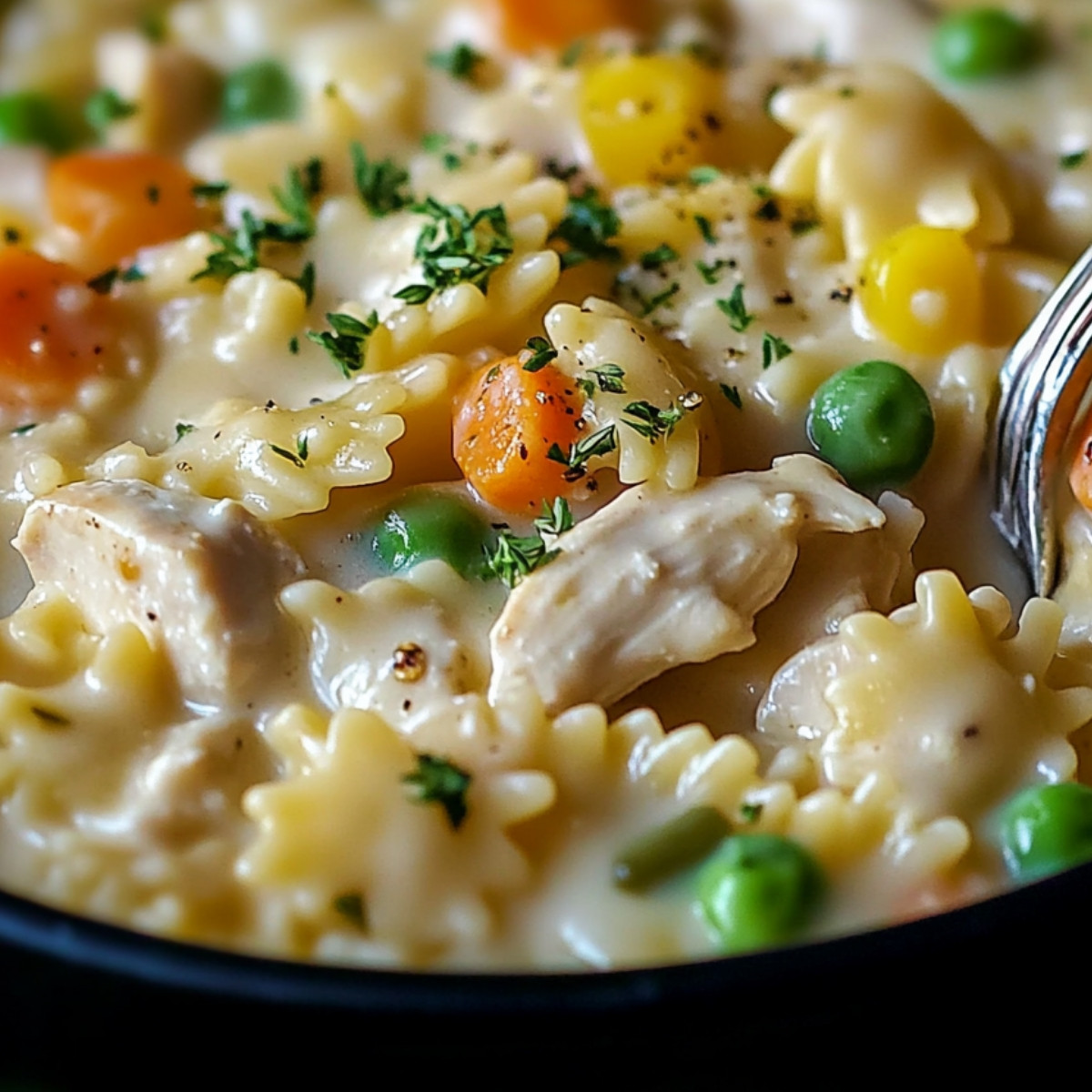 Chicken Pot Pie Pasta