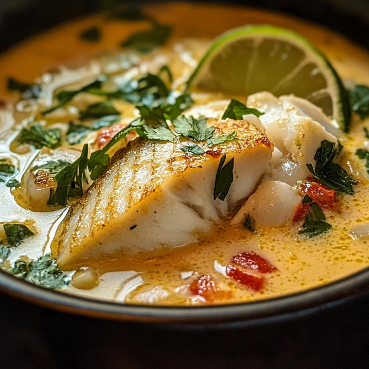 Coconut Lime Fish Soup