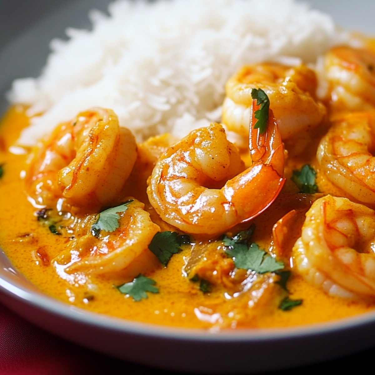 Coconut Shrimp Curry with Basmati Rice