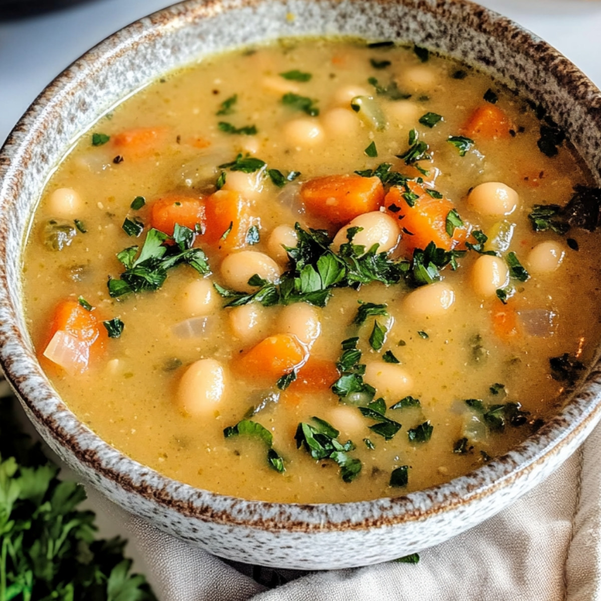 Cozy Comfort White Bean Soup