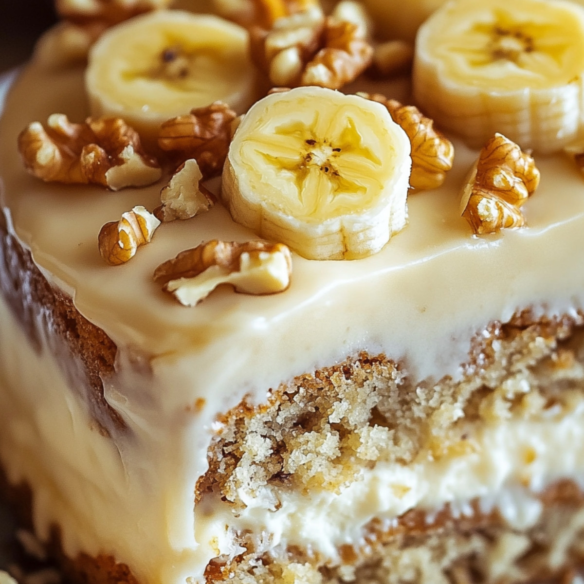 Creamy Dream Banana Walnut Cake Alert