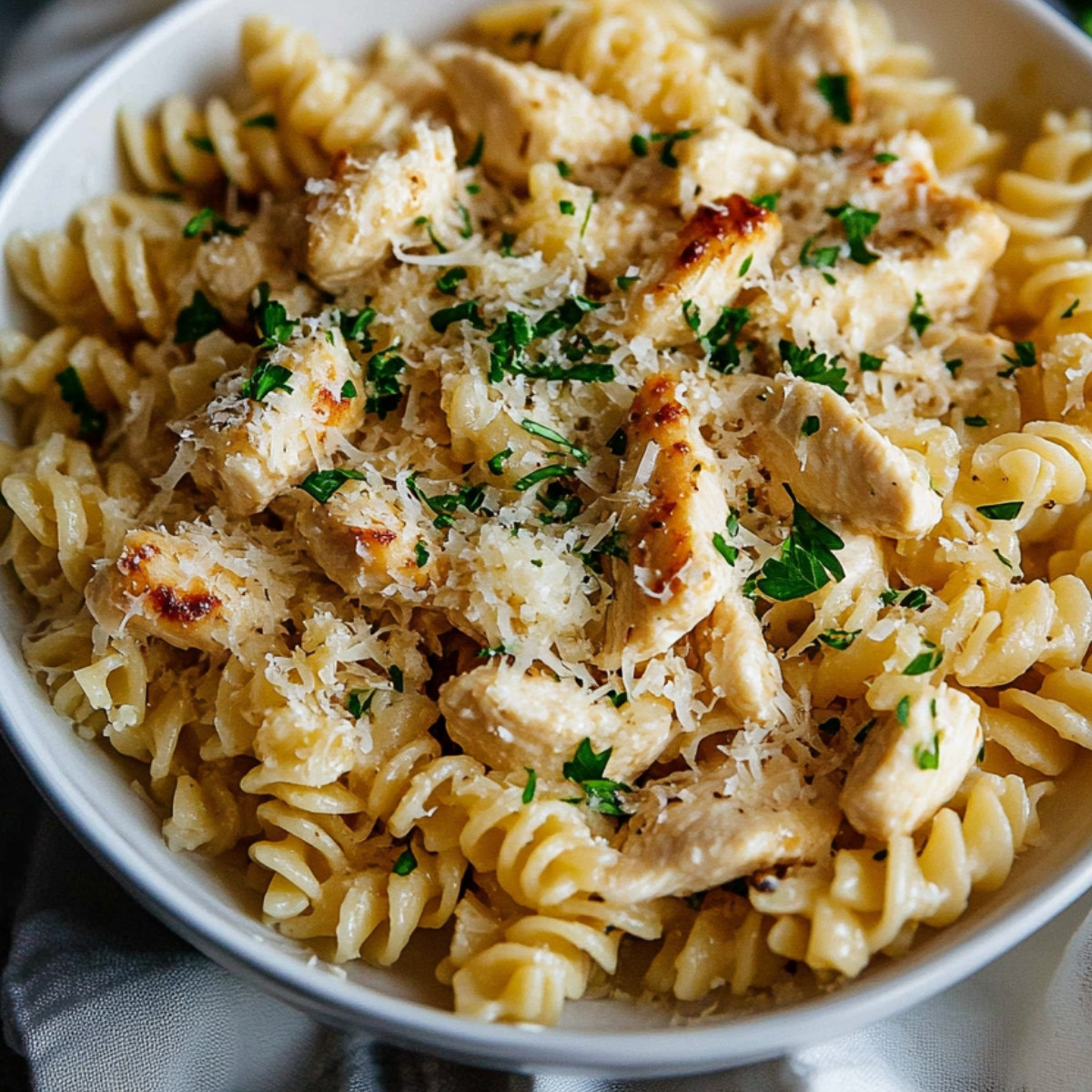 Garlic Parmesan Chicken Pasta