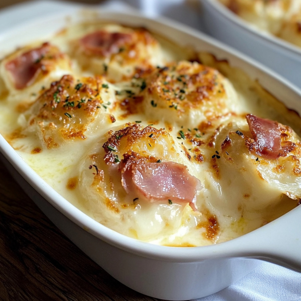 Gratin d'œufs durs au jambon et béchamel fromagée : Un classique réconfortant à savourer sans modération !