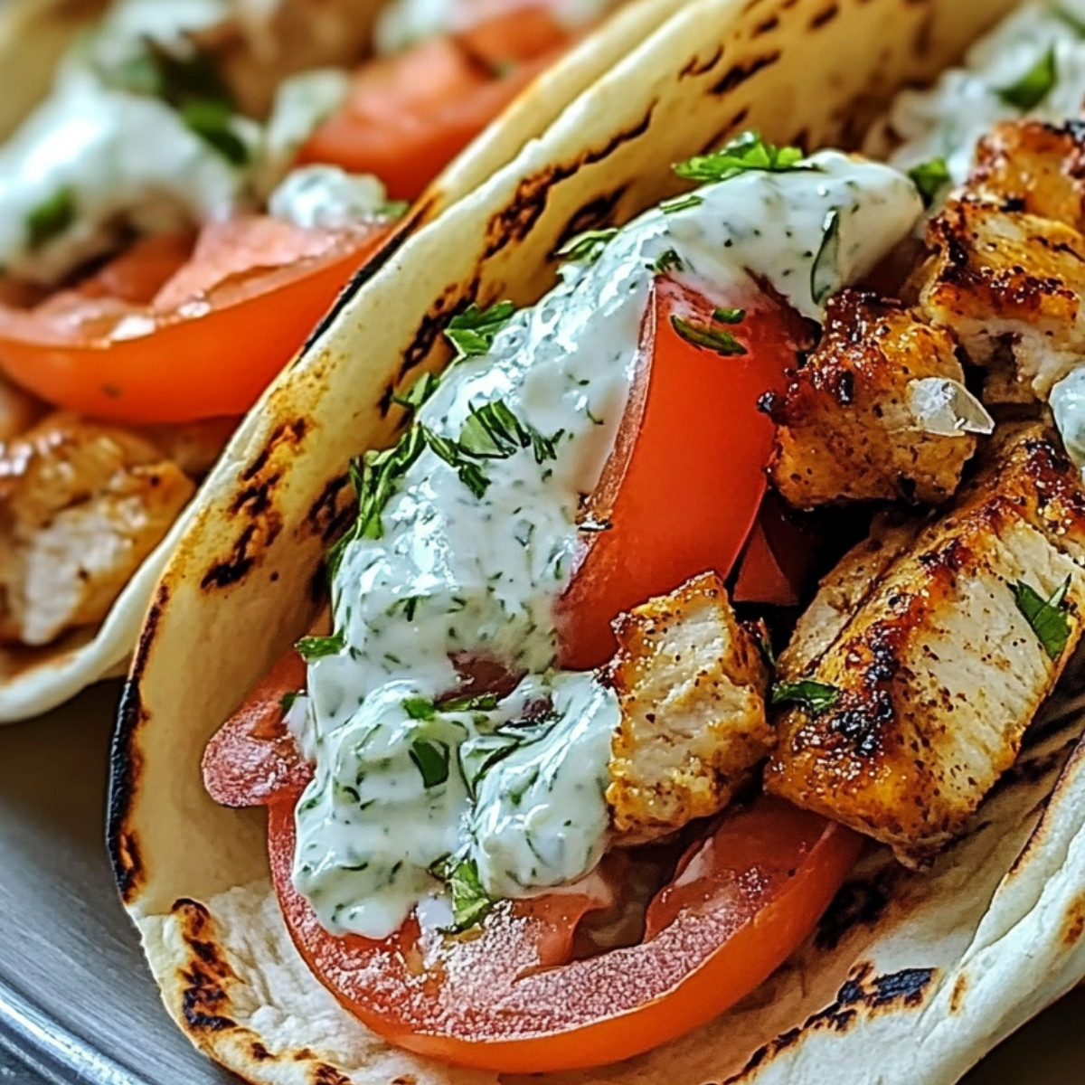 Greek Gyros with Tzatziki Sauce