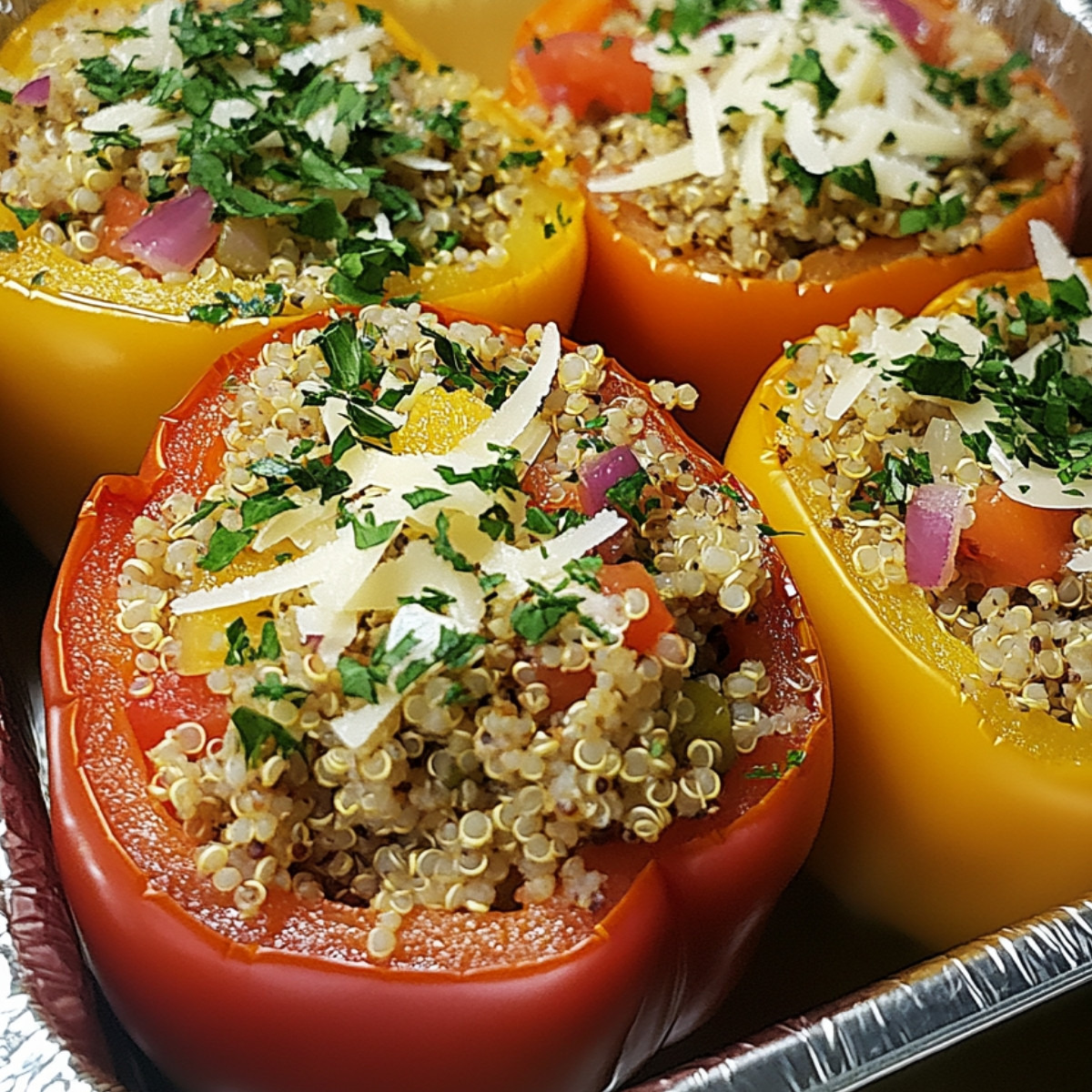 Ground Turkey Stuffed Peppers