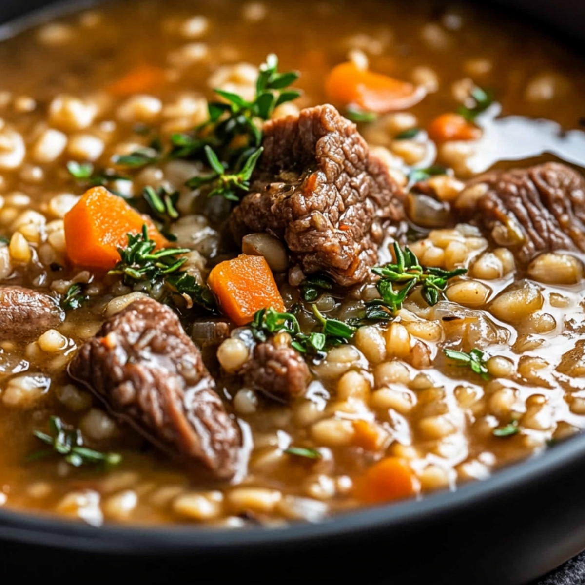 Hearty Beef Barley Soup