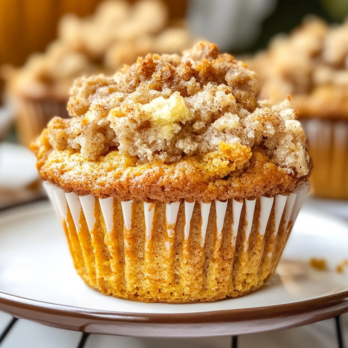 Heavenly Pumpkin Streusel Muffins