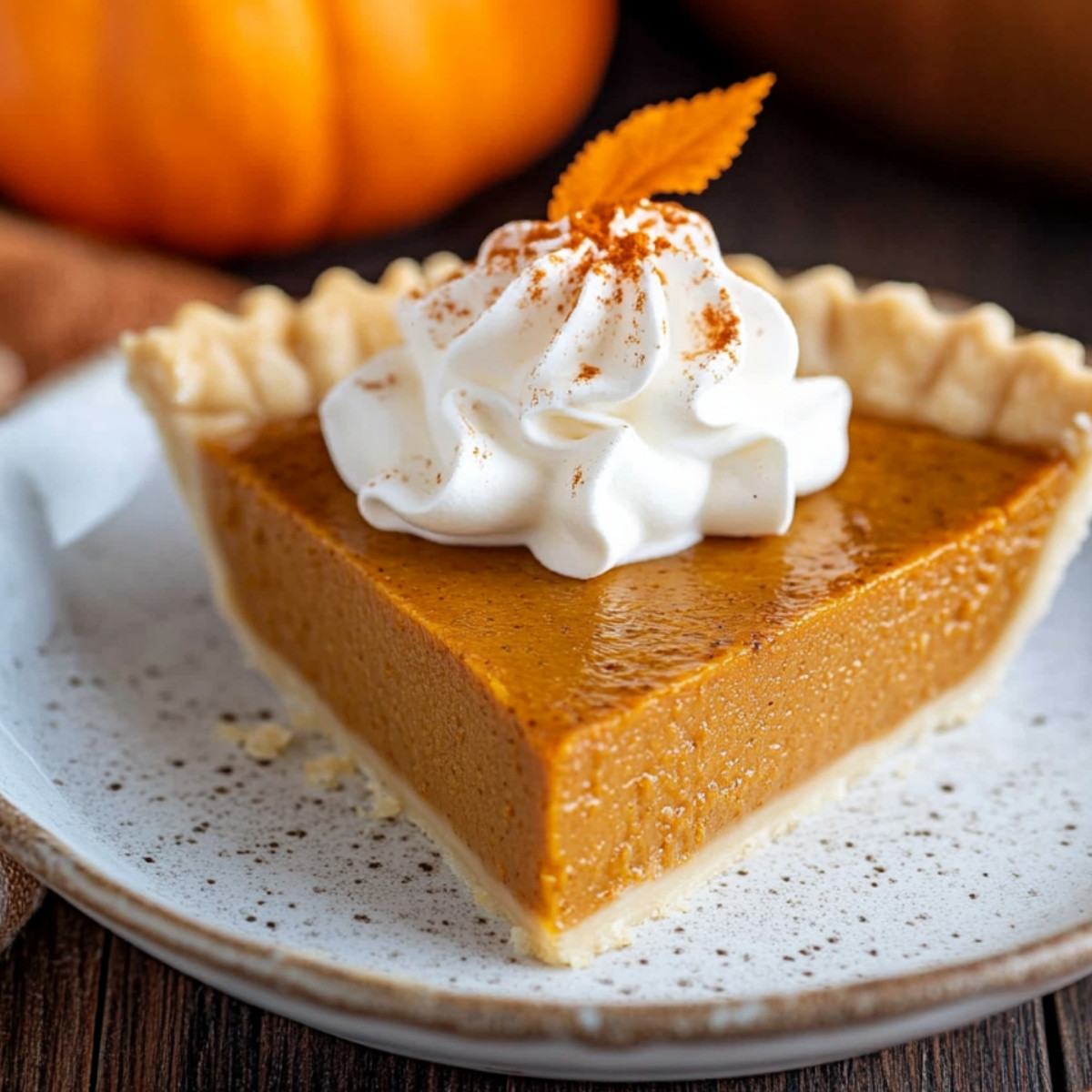 Homemade Fresh Pumpkin Pie