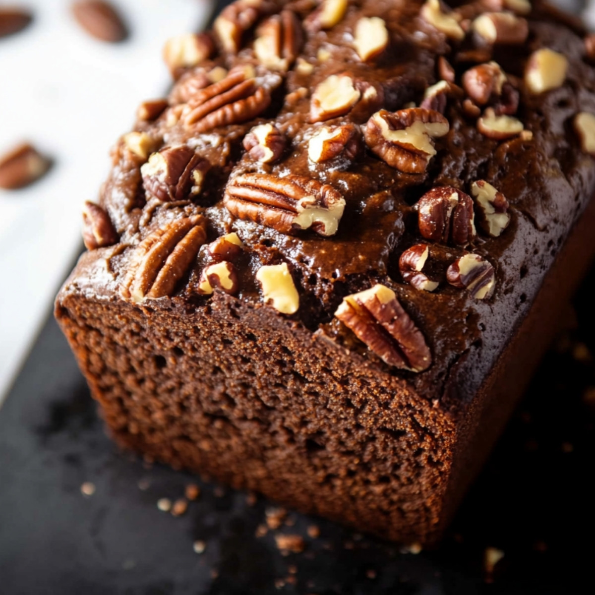 Luscious Chocolate Pecan Loaf