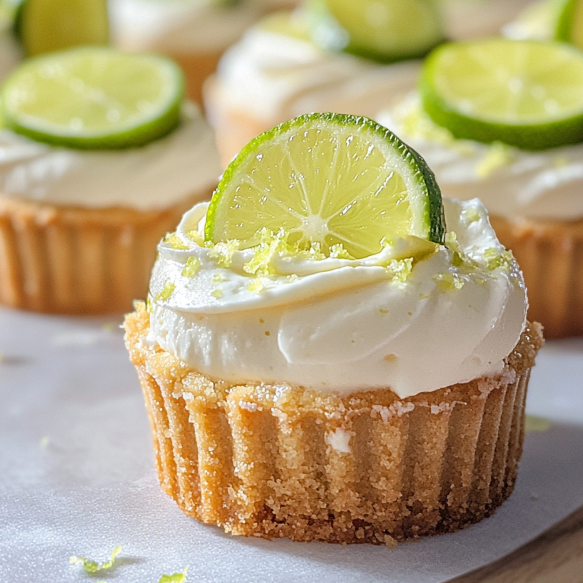 Mini Key Lime Cheesecakes