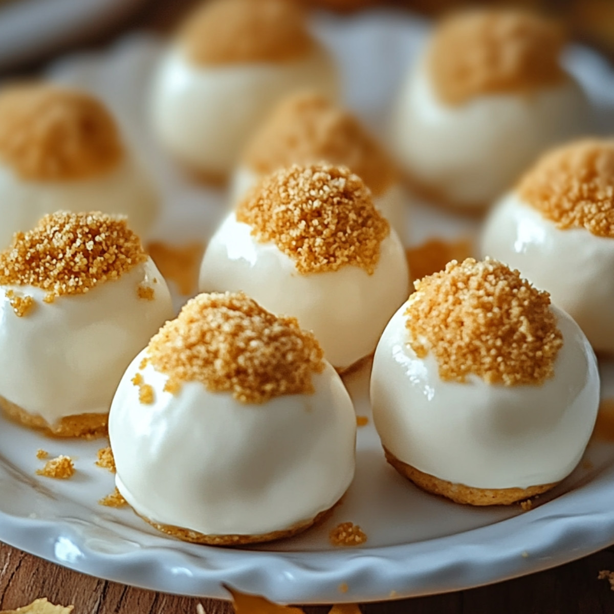 No-Bake Pumpkin Cheesecake Balls