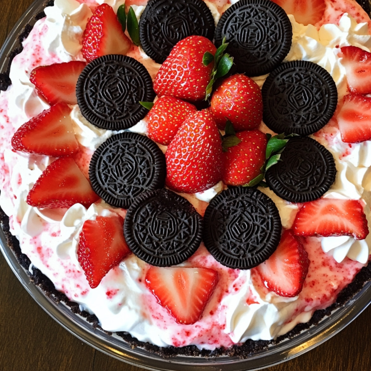 No-Bake Strawberry and Cream Pie