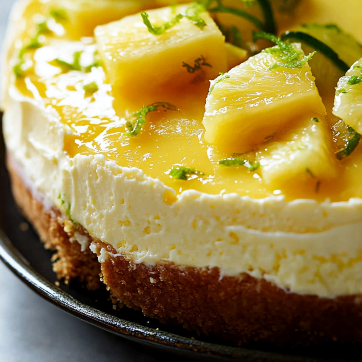 Pineapple Lime Heaven Cheesecake