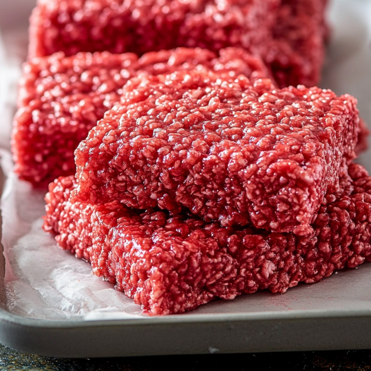 Red Velvet Raw Meat Rice Krispies Treats