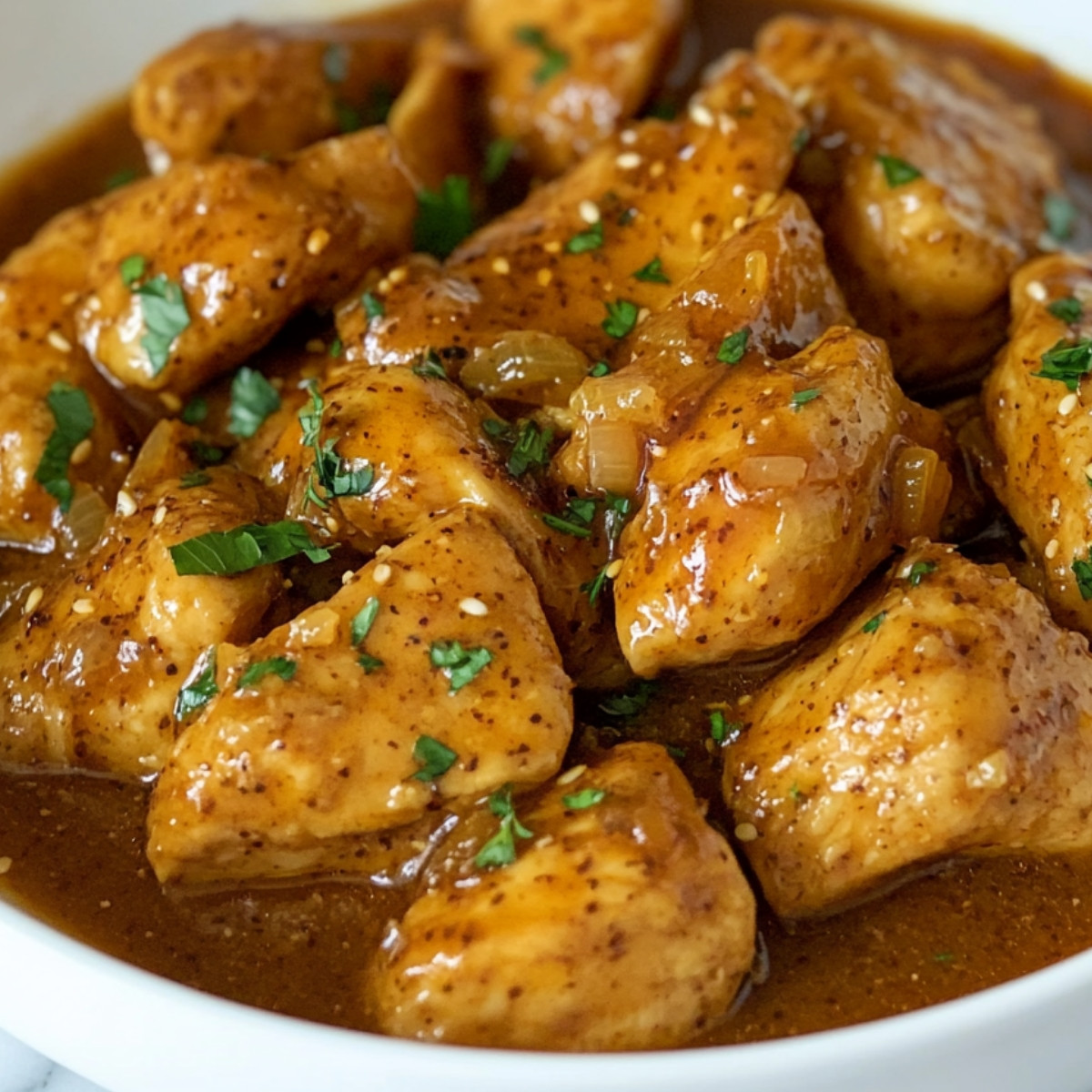 Slow Cooker Honey Mustard Chicken