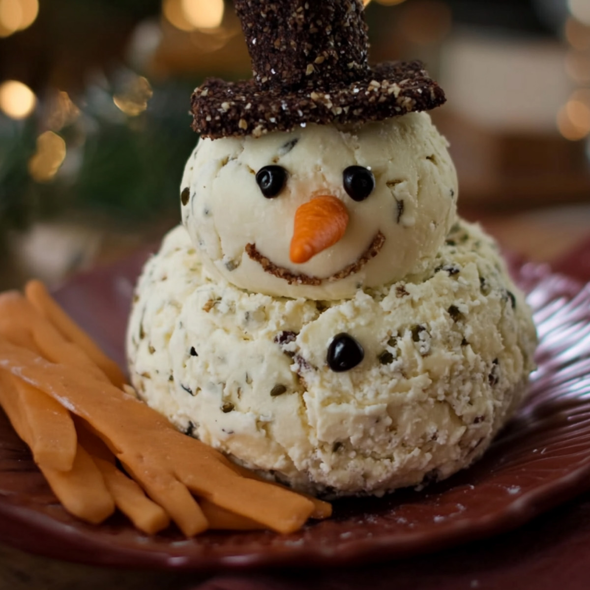 Snowman Cheese Ball