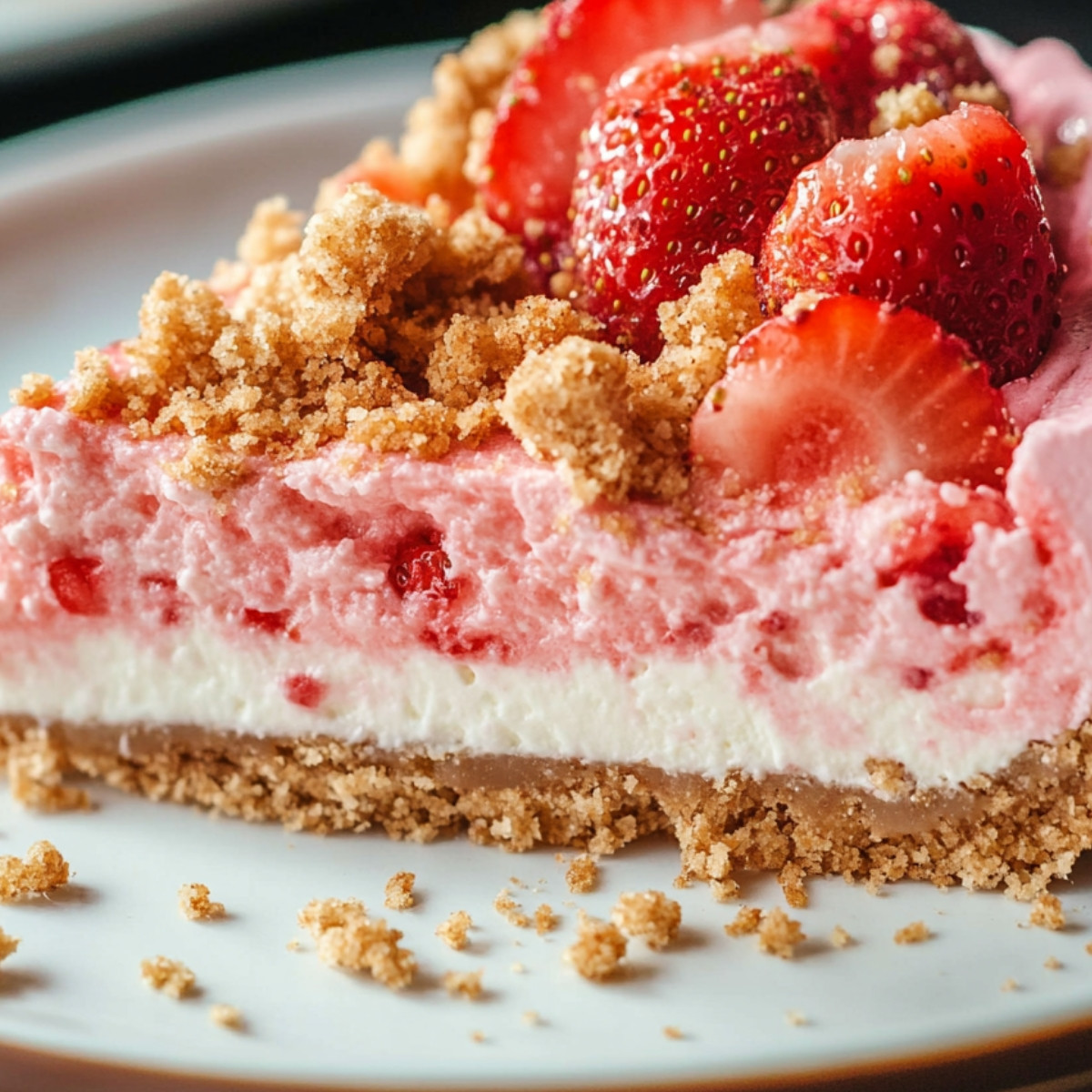 Strawberry Crunch Cheesecake