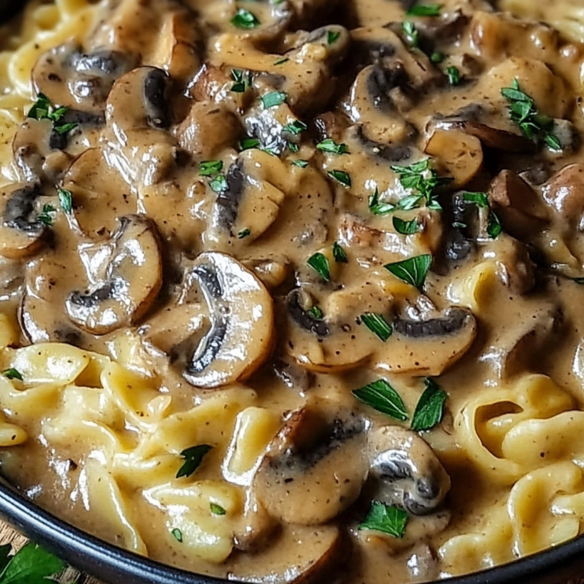 Vegan Mushroom Stroganoff