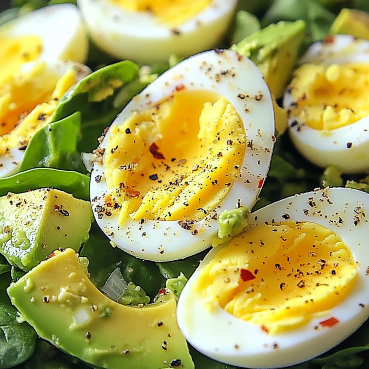 Avocado Spinach Egg Salad