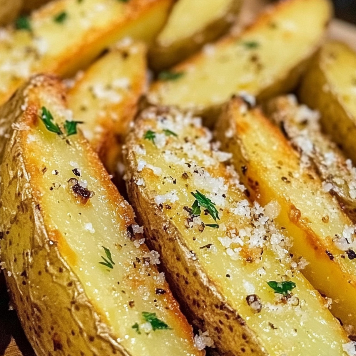 Baked Garlic Parmesan Potato Wedges