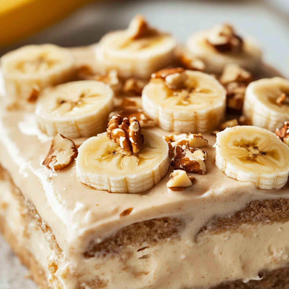 Banana Walnut Cream Cake