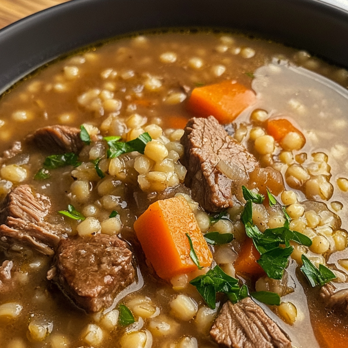 Best Ever Beef Barley Soup