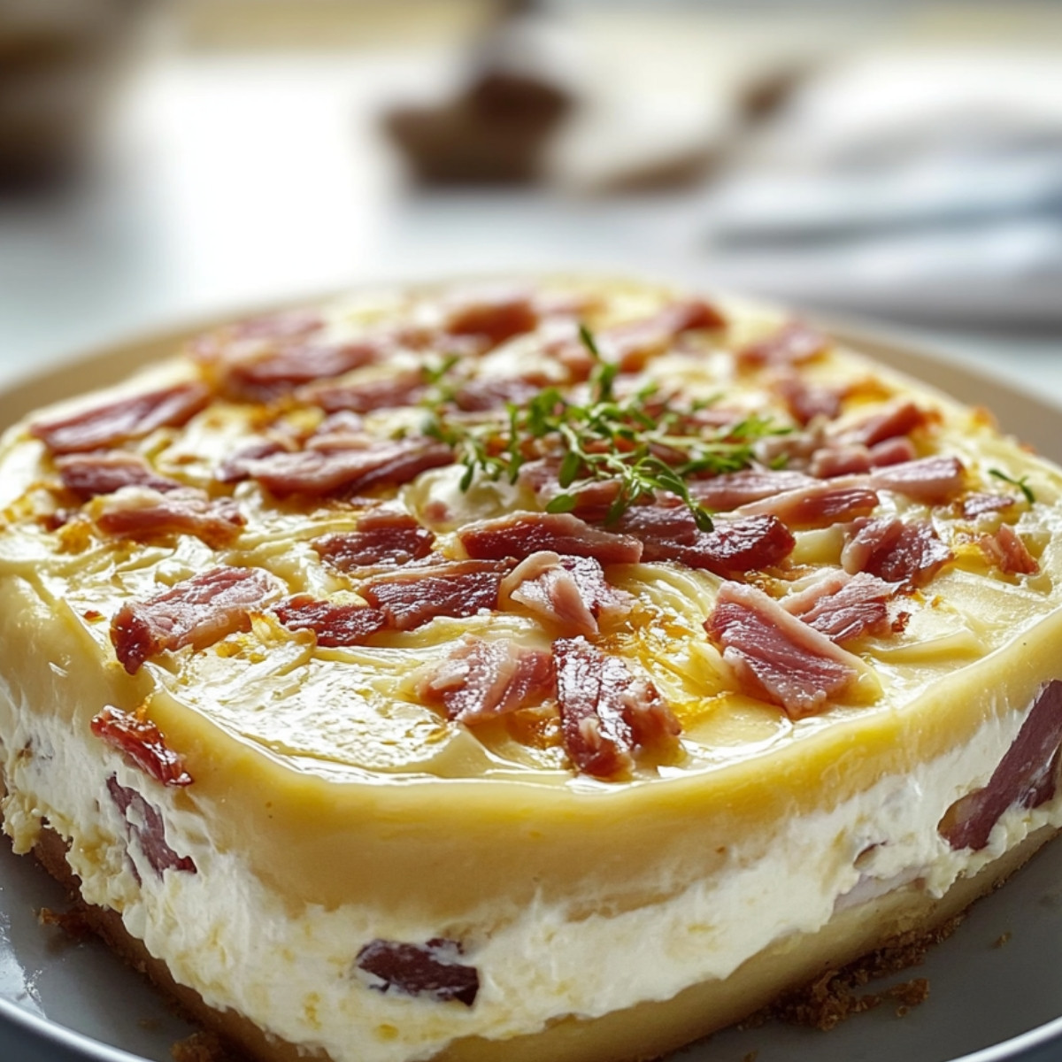 Cake Camembert et Lardons : La star de l'apéro