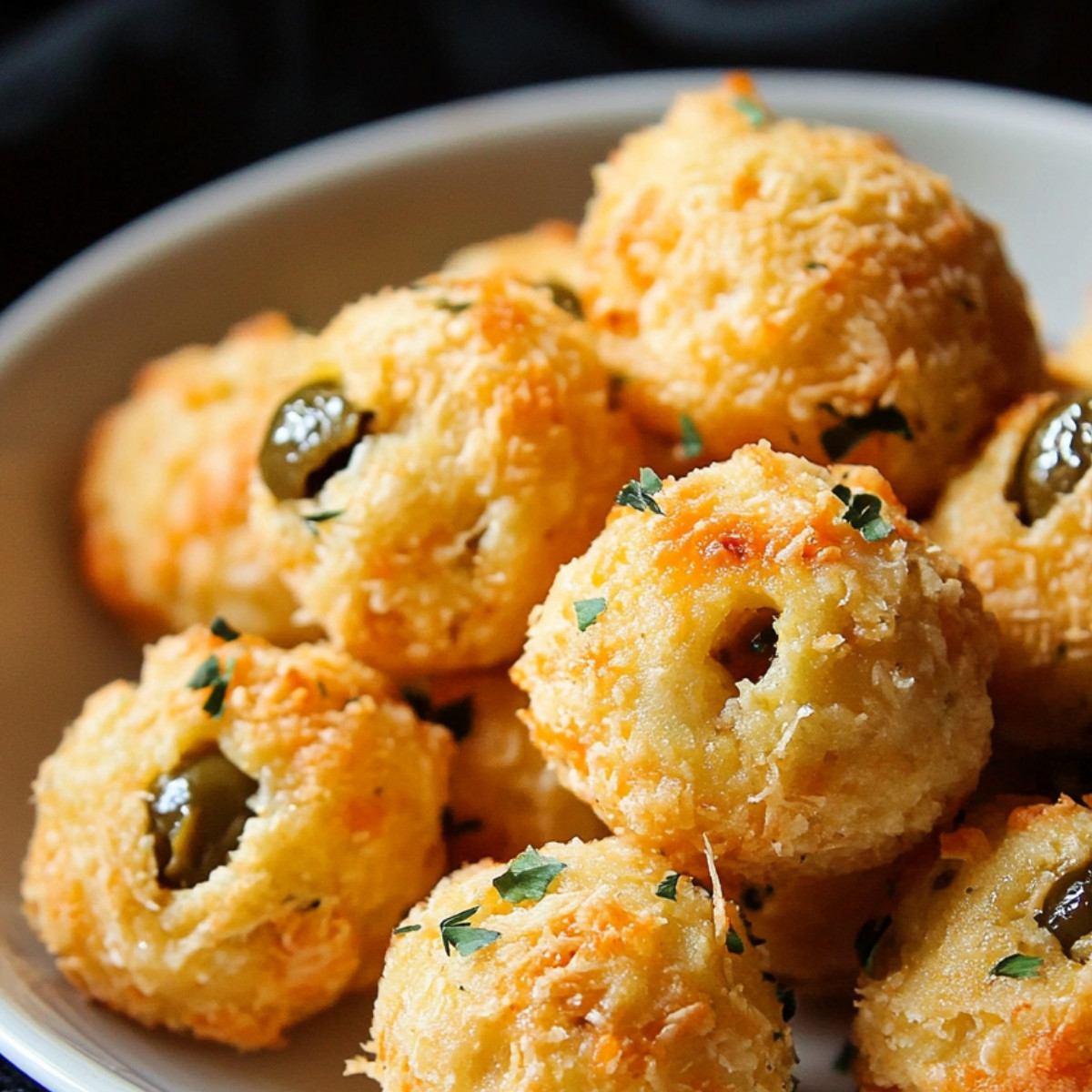 Cheesy Olive Balls