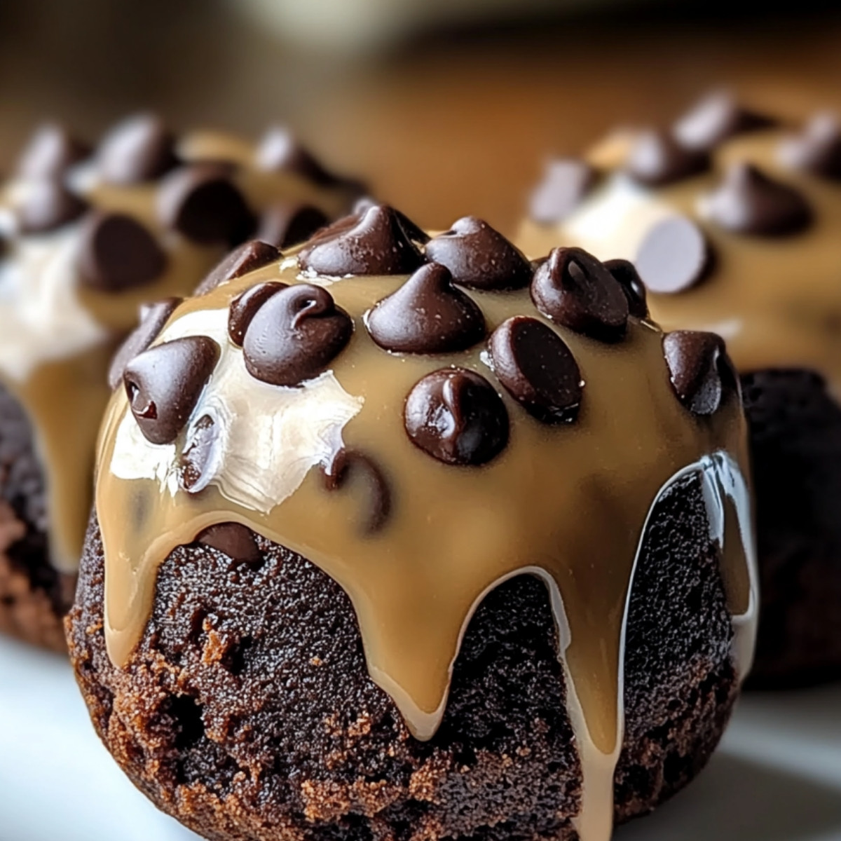 Chocolate Chip Cookie Dough Brownie Bombs