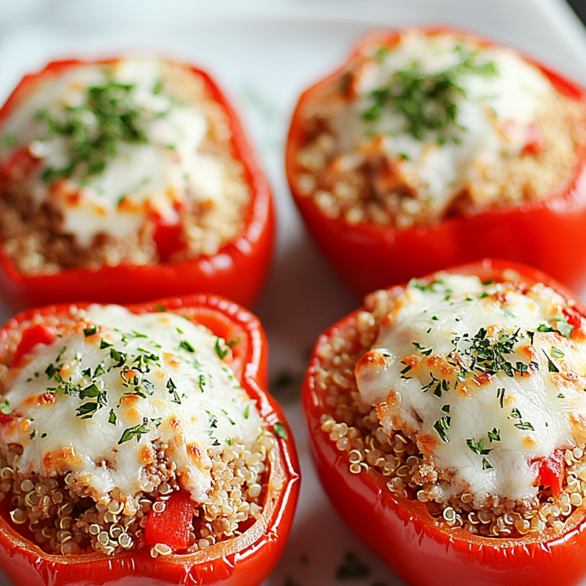 Ground Turkey Stuffed Peppers