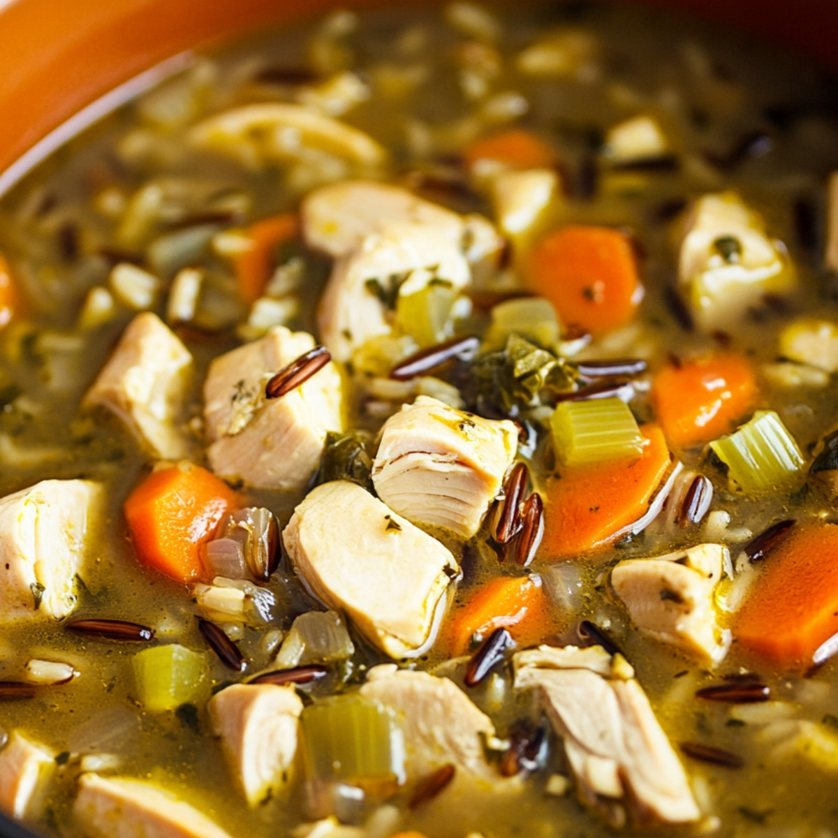 Hearty Autumn Turkey and Wild Rice Soup