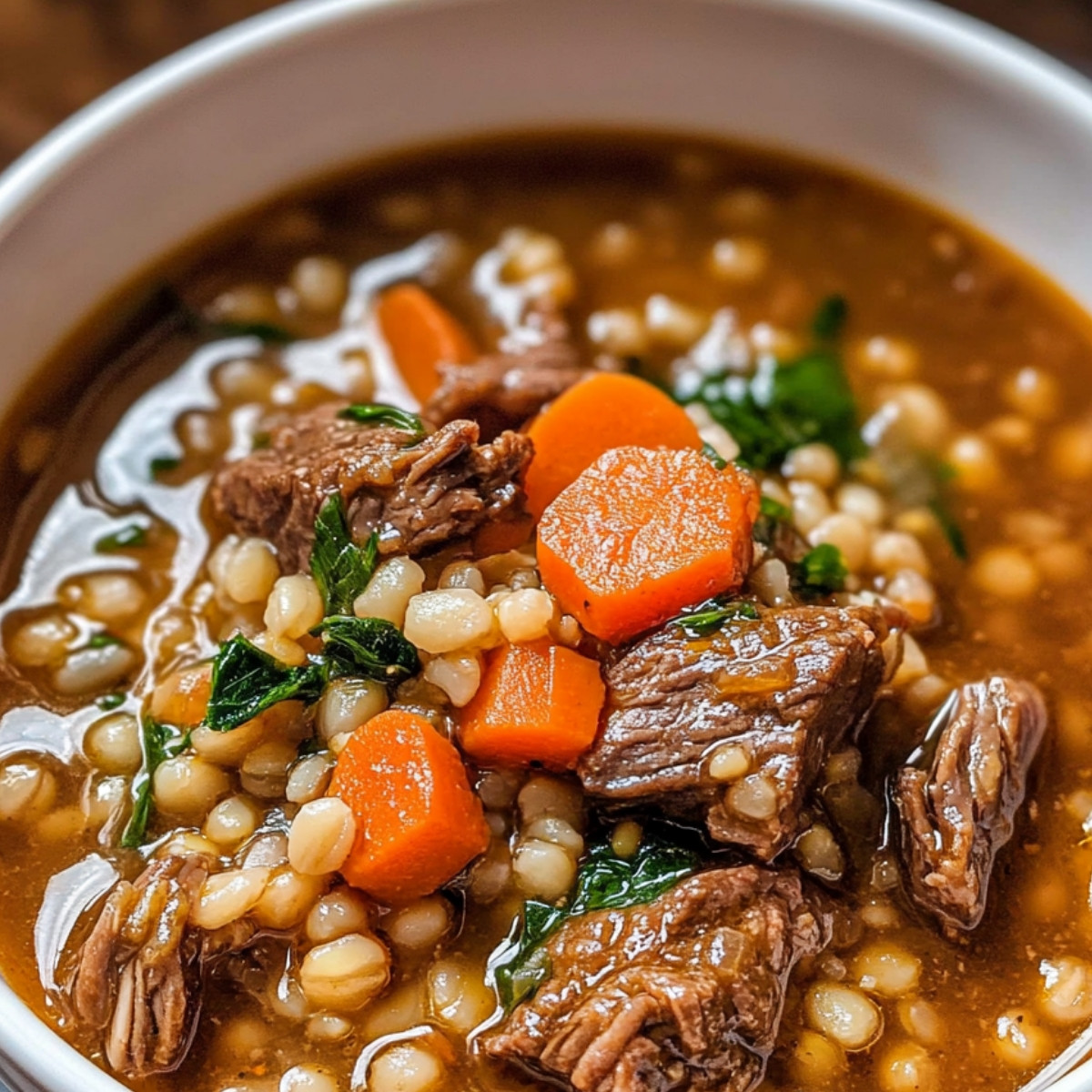 Hearty Beef Barley Soup