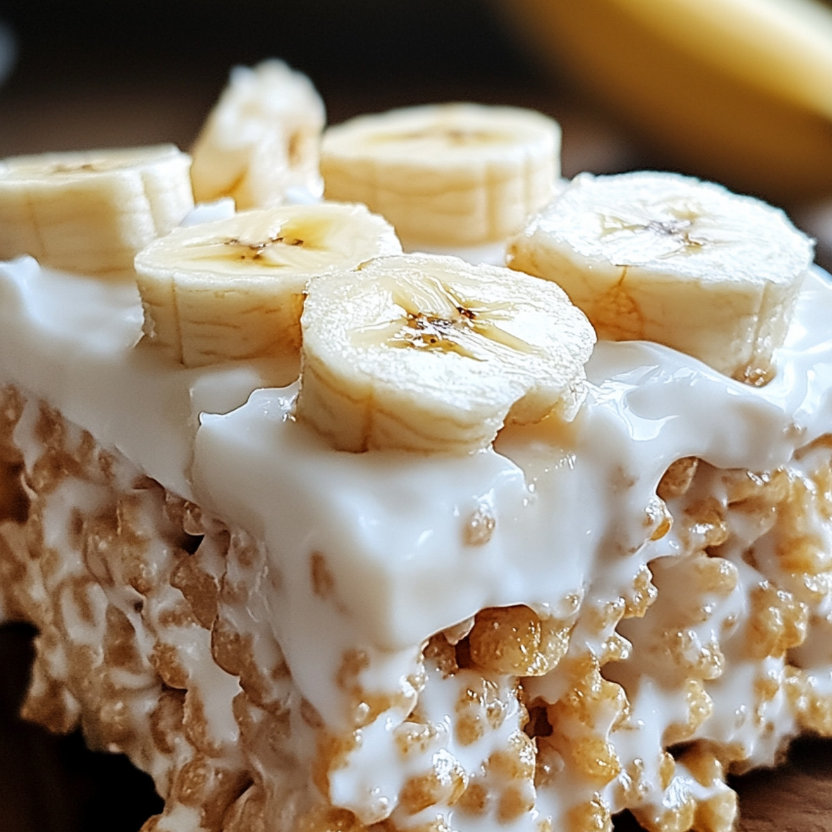 Heavenly Banana Pudding Rice Krispie Treats