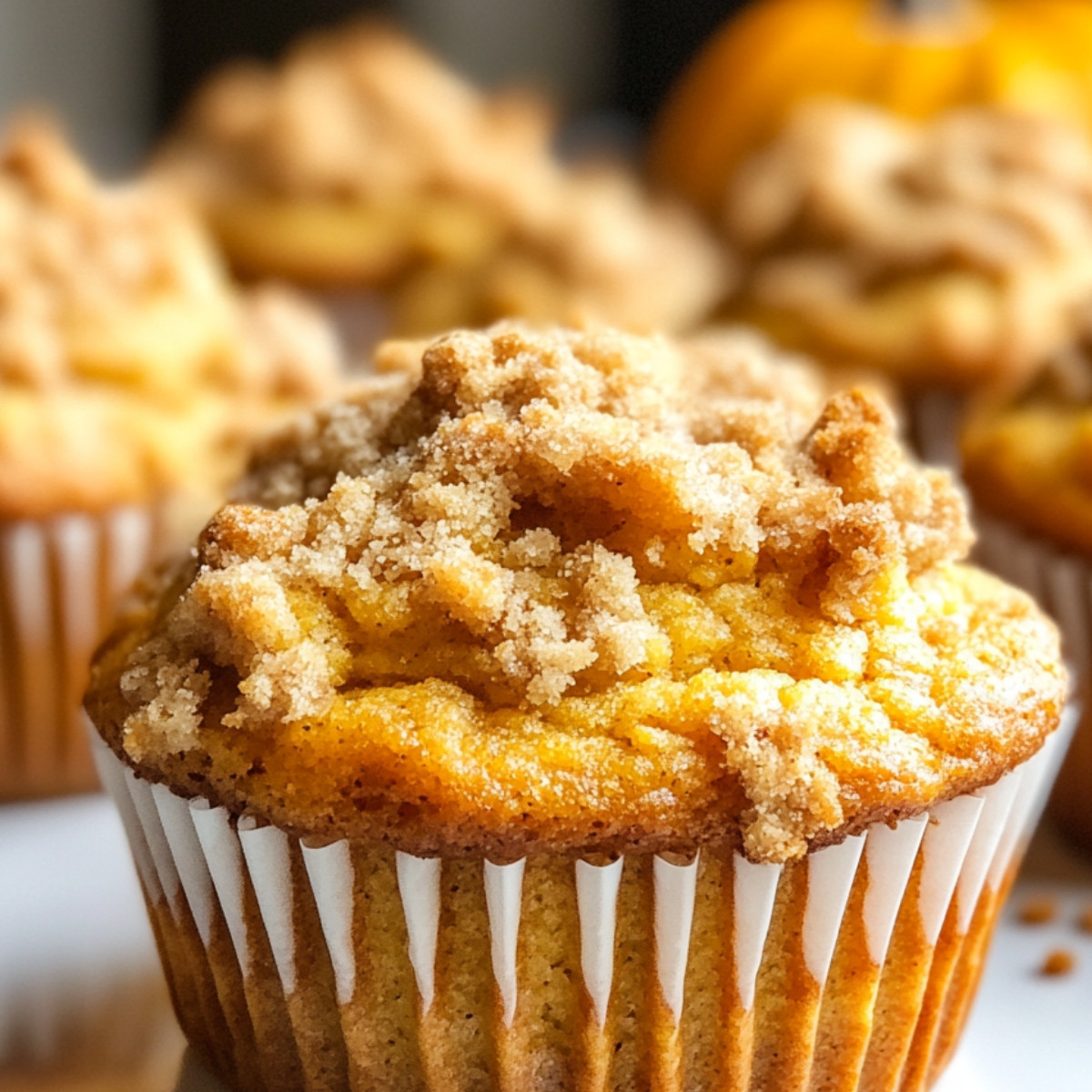 Heavenly Pumpkin Streusel Muffins