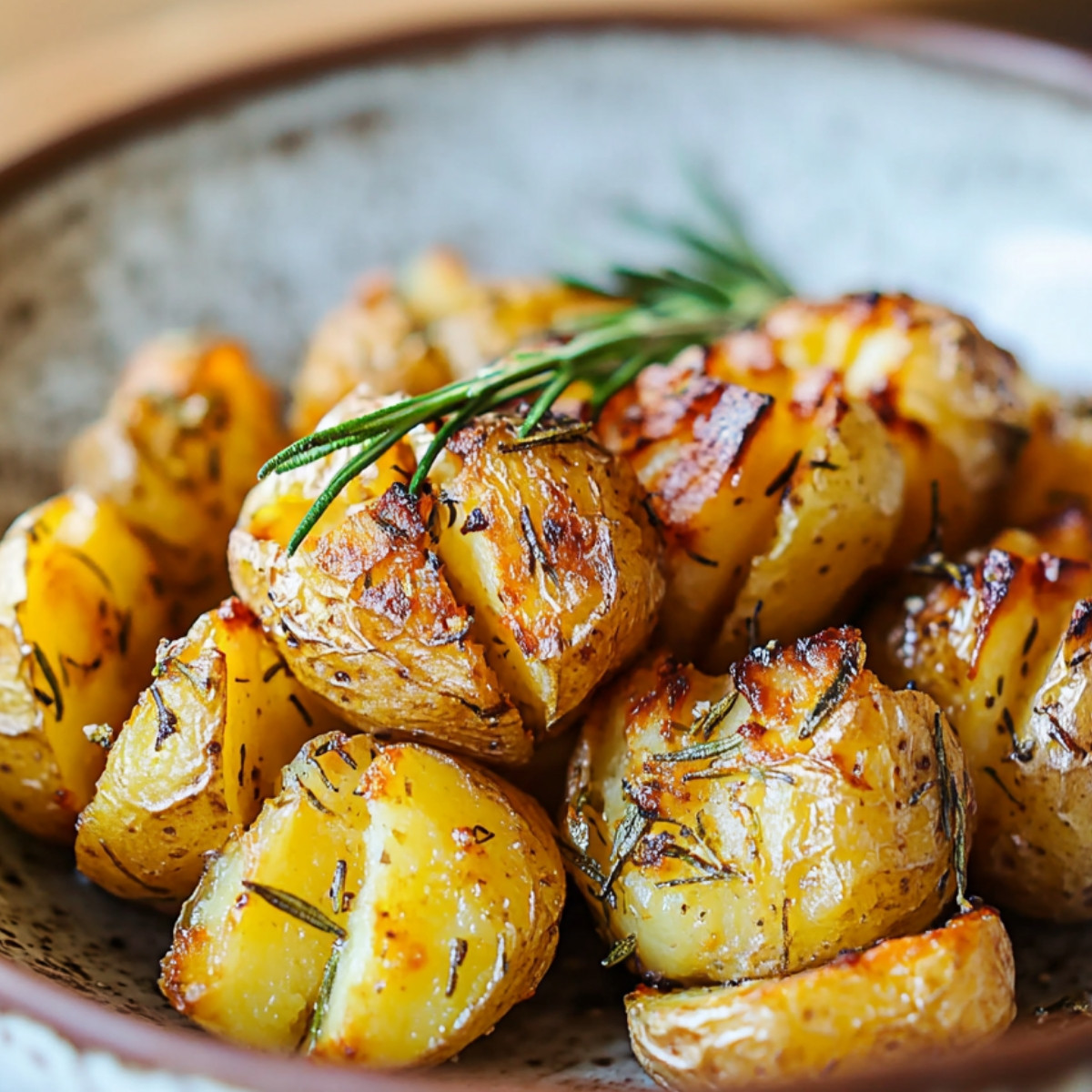 Hedgehog Roasted Rosemary Potatoes