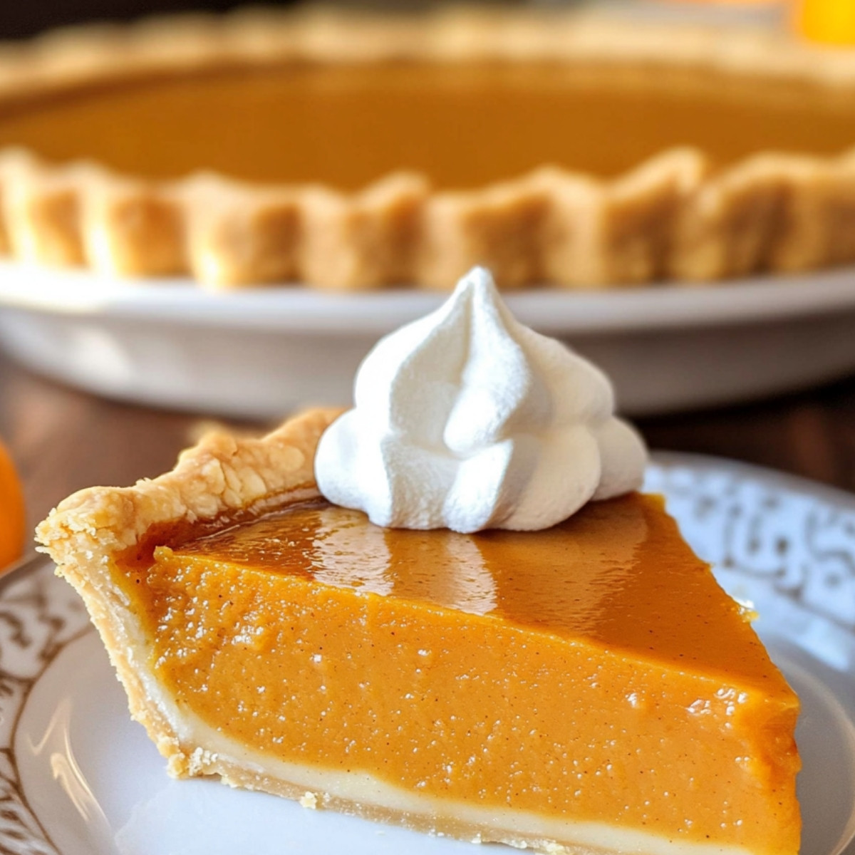 Homemade Fresh Pumpkin Pie Recipe