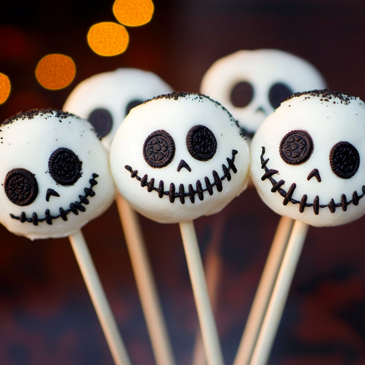 Jack Skellington Oreo Pops