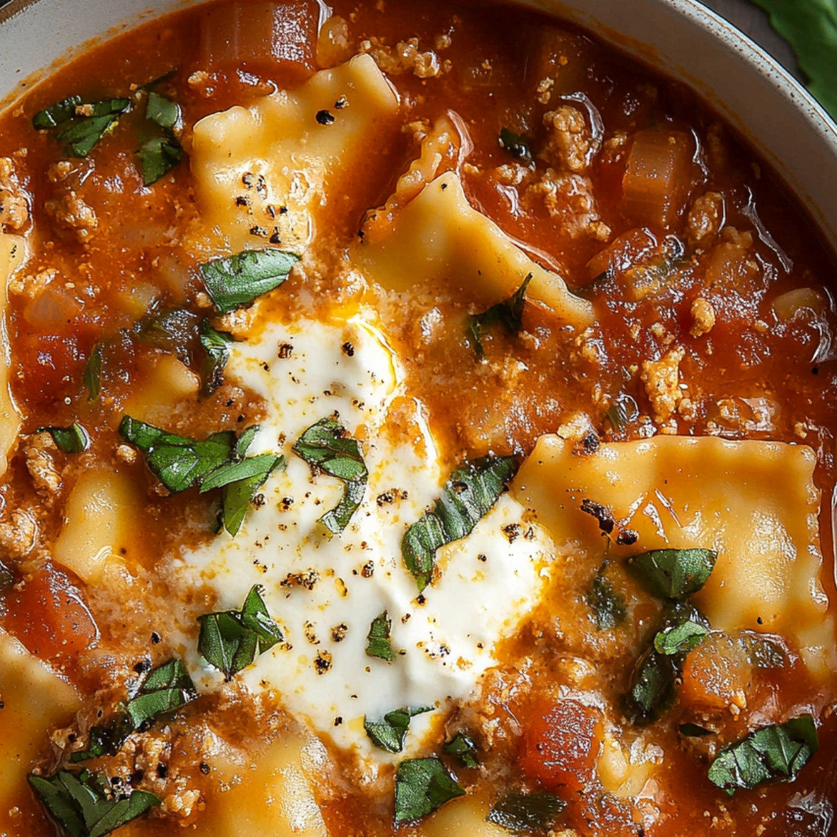 Lasagna Soup