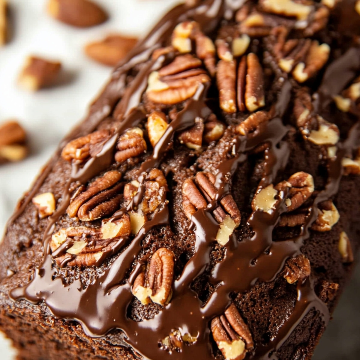 Luscious Chocolate Pecan Loaf