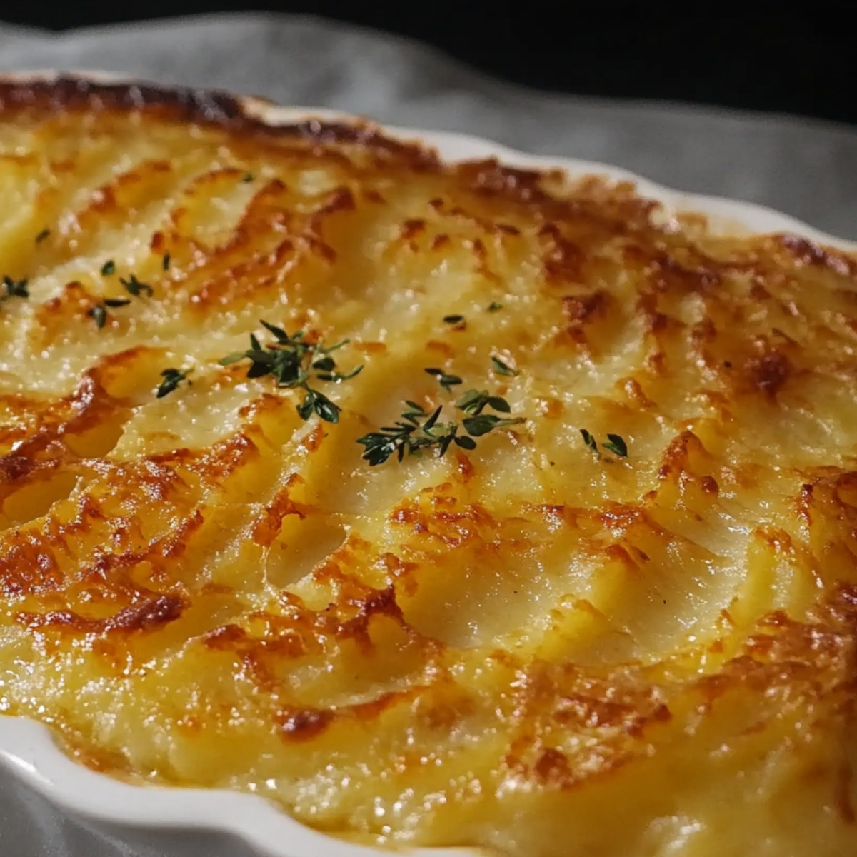 Mashed Potato Au Gratin