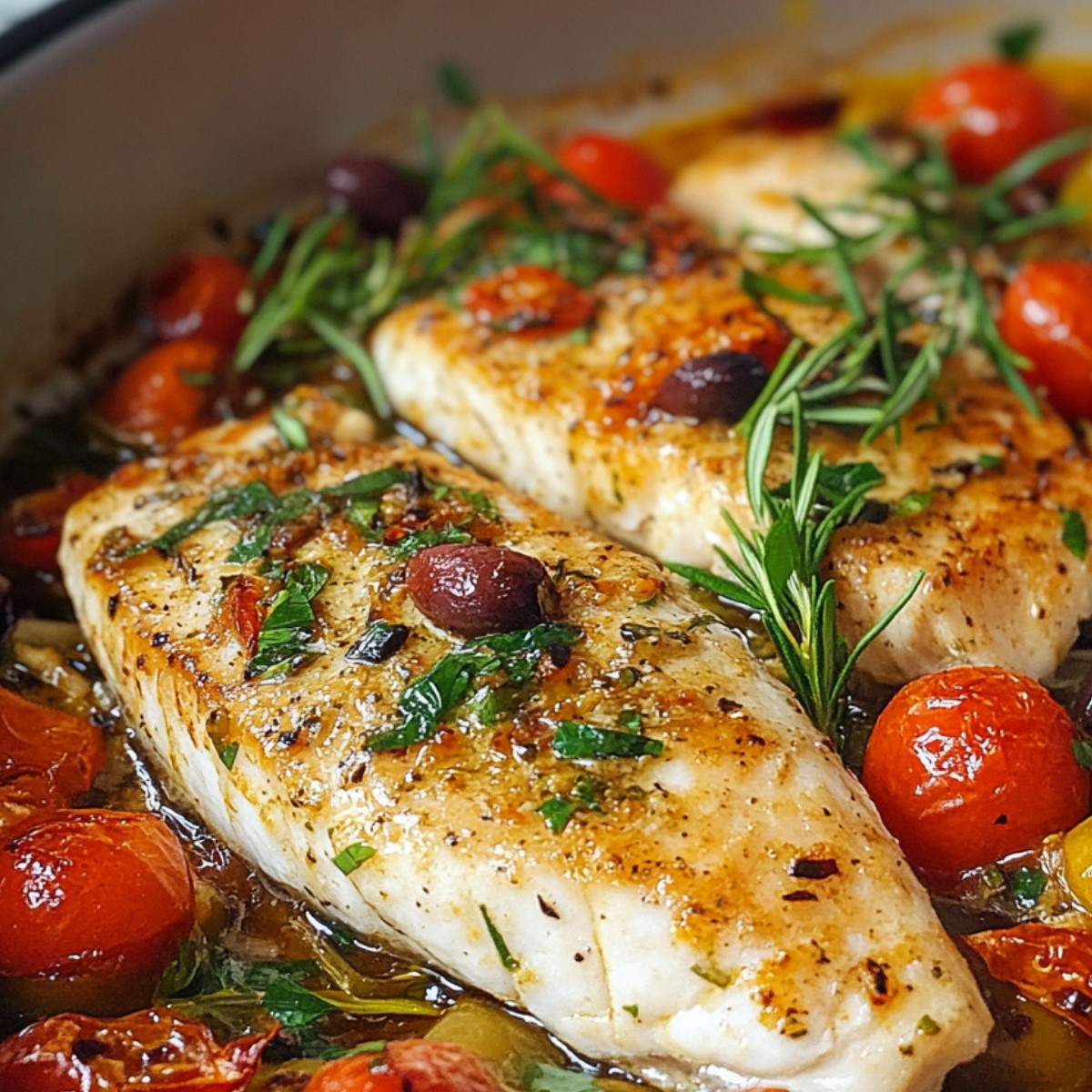 Mediterranean Baked Fish