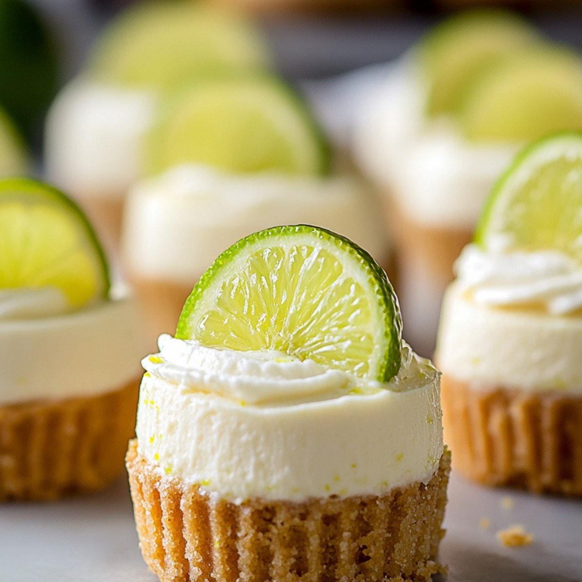 Mini Key Lime Cheesecakes